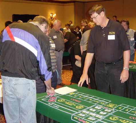 Stickman giving craps advice