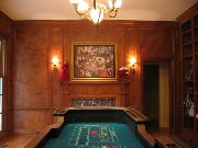Front view of craps table