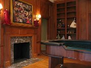 craps table by fireplace