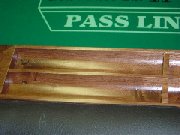close up of craps table
